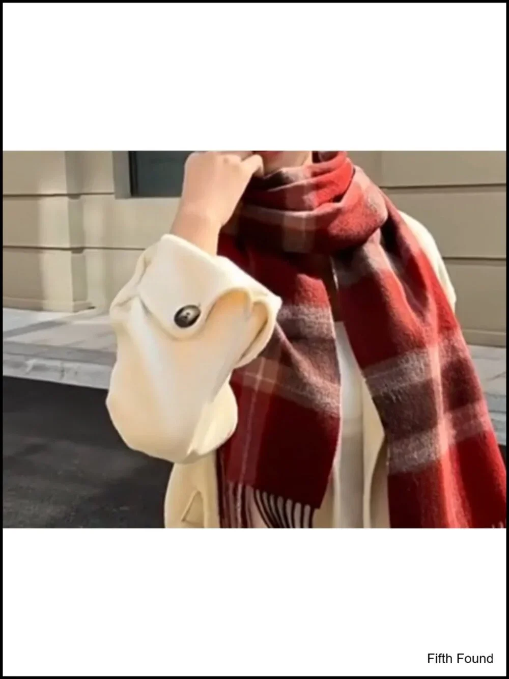 Scottish Tartan Plaid Winter Scarf Fringe Shawl Wrap Soft Warm Women